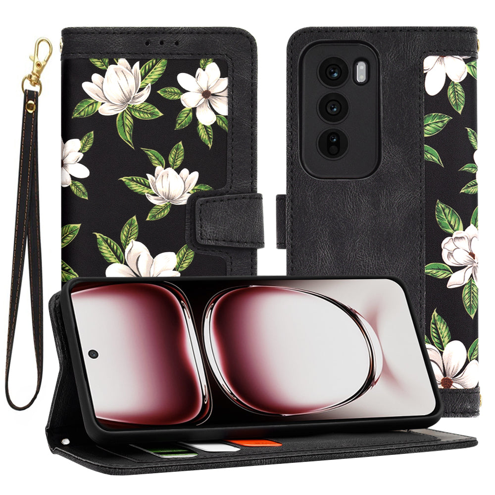 Cover til Oppo Reno12 Pro, Techsuit, FlipCraft, Sort