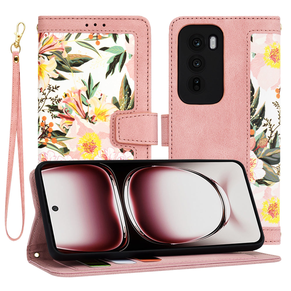 Cover til Oppo Reno12 Pro, Techsuit, FlipCraft, Pink