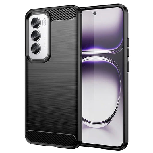 Cover til Oppo Reno12, Techsuit, Carbon, Sort
