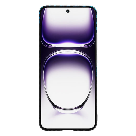 Cover til Oppo Reno12, Techsuit, Carbonite FiberShell, Sort Blå