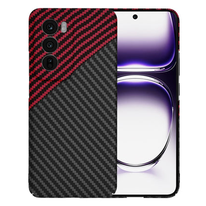 Cover til Oppo Reno12, Techsuit, Carbonite FiberShell, Sort Rød