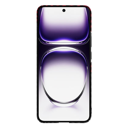 Cover til Oppo Reno12, Techsuit, Carbonite FiberShell, Sort Rød