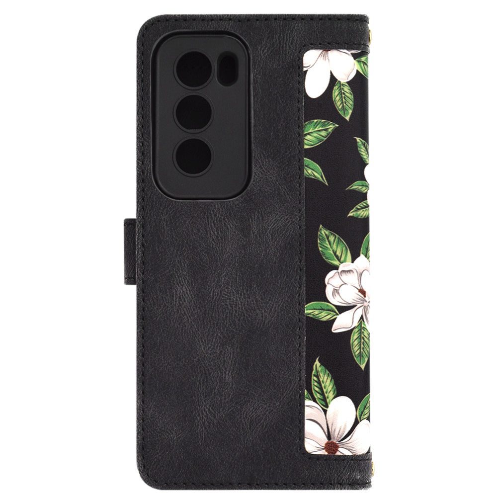 Cover til Oppo Reno12, Techsuit, FlipCraft, Sort