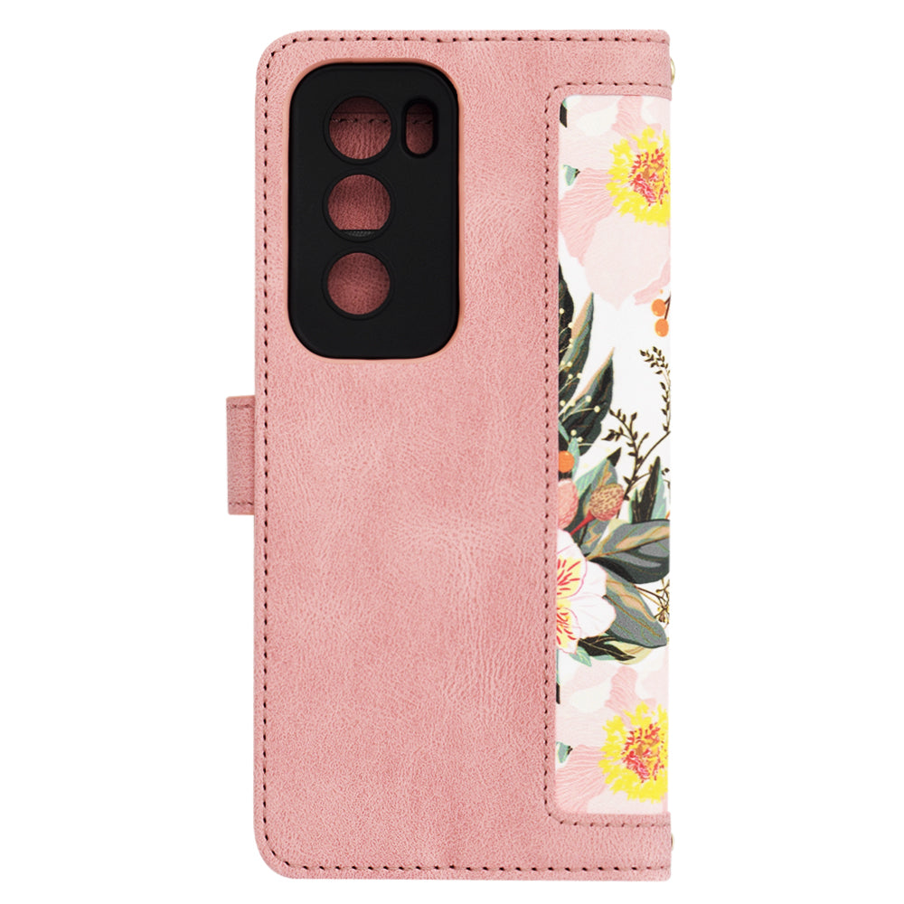 Cover til Oppo Reno12, Techsuit, FlipCraft, Pink