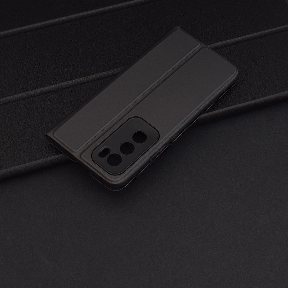 Cover til Oppo Reno12, Techsuit, Magskin Book, Sort