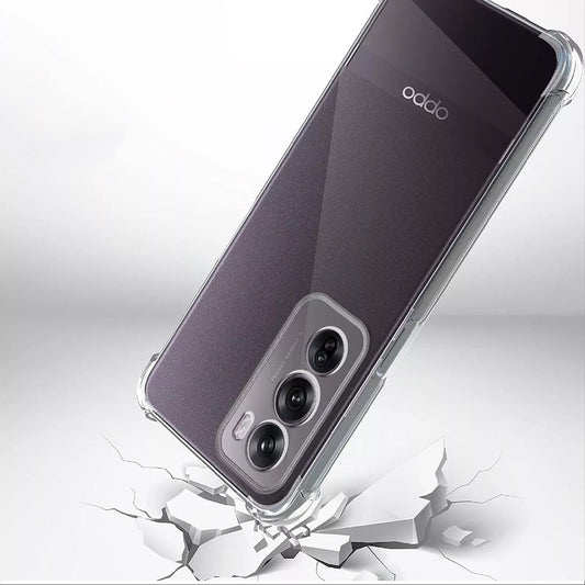 Cover til Oppo Reno12, Techsuit, Stødabsorberende Klar, Transparent
