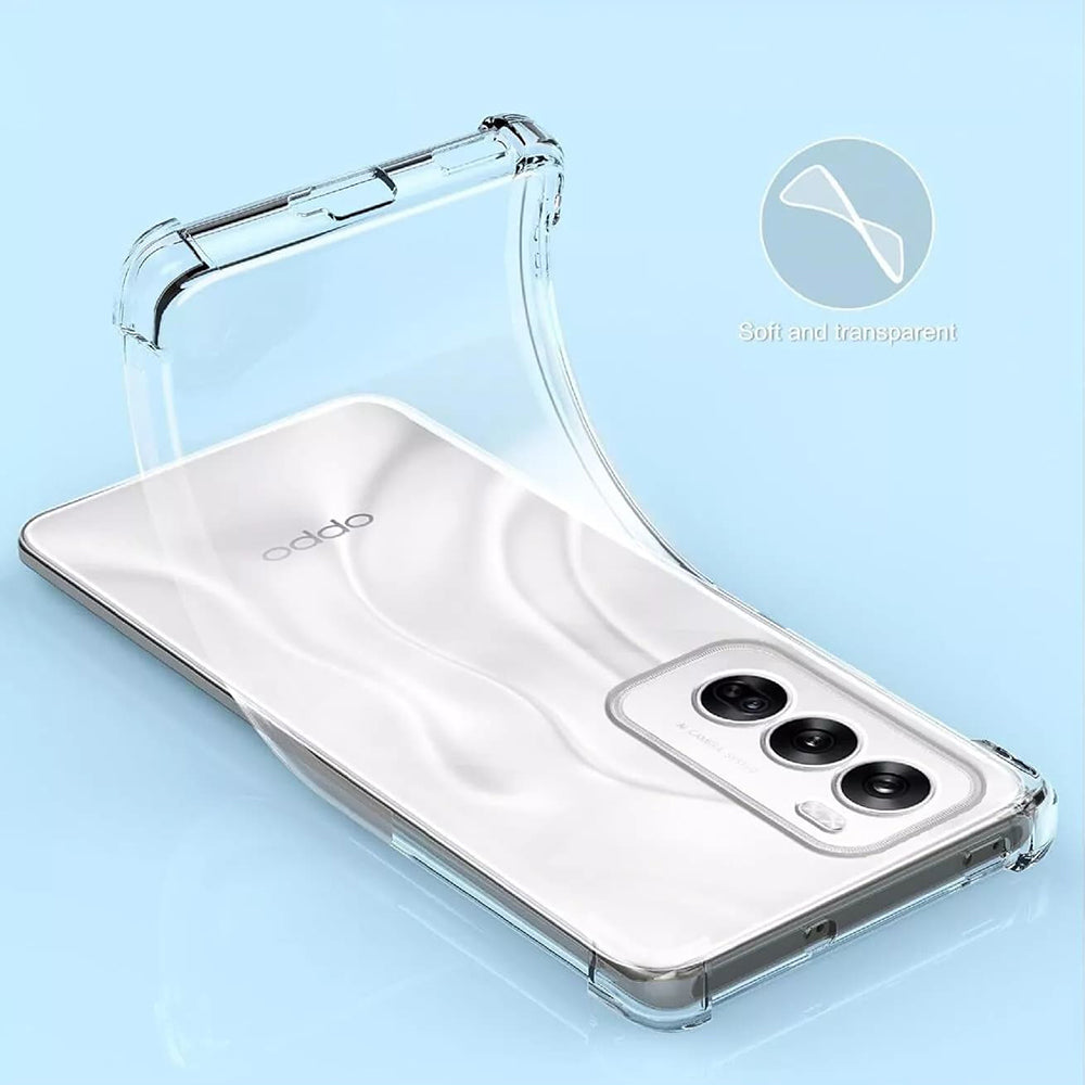 Case for Oppo Reno12, Techsuit, Shockproof Clear, Transparent
