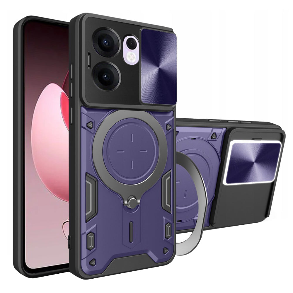 Cover til Oppo Reno13 FS 5G / Reno13 F 4G / Reno13 F, Techsuit, CamGuard Pro, Lilla