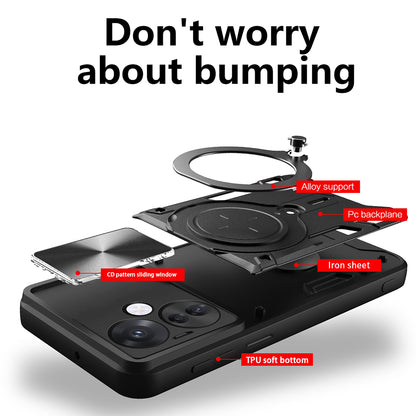 Case for Oppo Reno13 FS 5G / Reno13 F 4G / Reno13 F, Techsuit, CamGuard Pro, Black