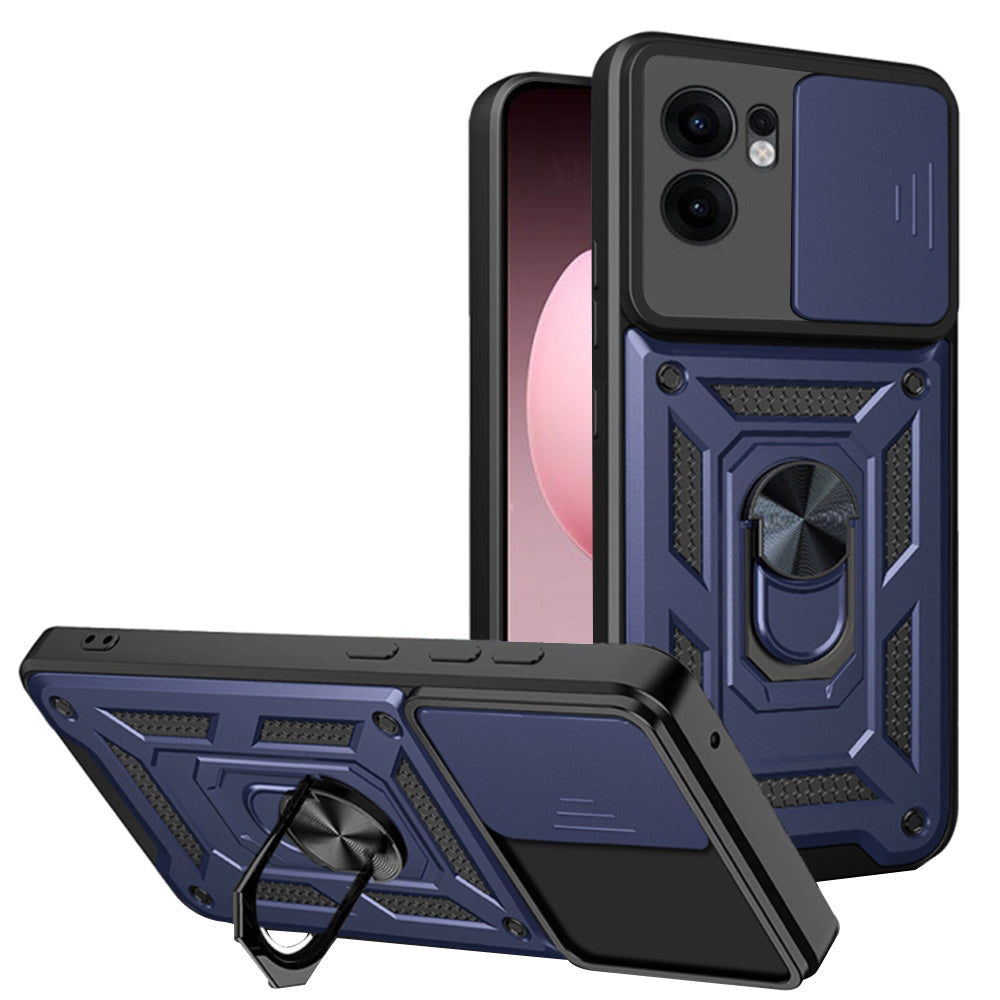 Cover til Oppo Reno13 FS 5G / Reno13 F 4G / Reno13 F, Techsuit, CamShield, Blå