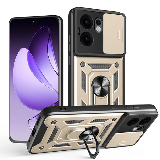 Cover til Oppo Reno13 FS 5G / Reno13 F 4G / Reno13 F, Techsuit, CamShield, Guld