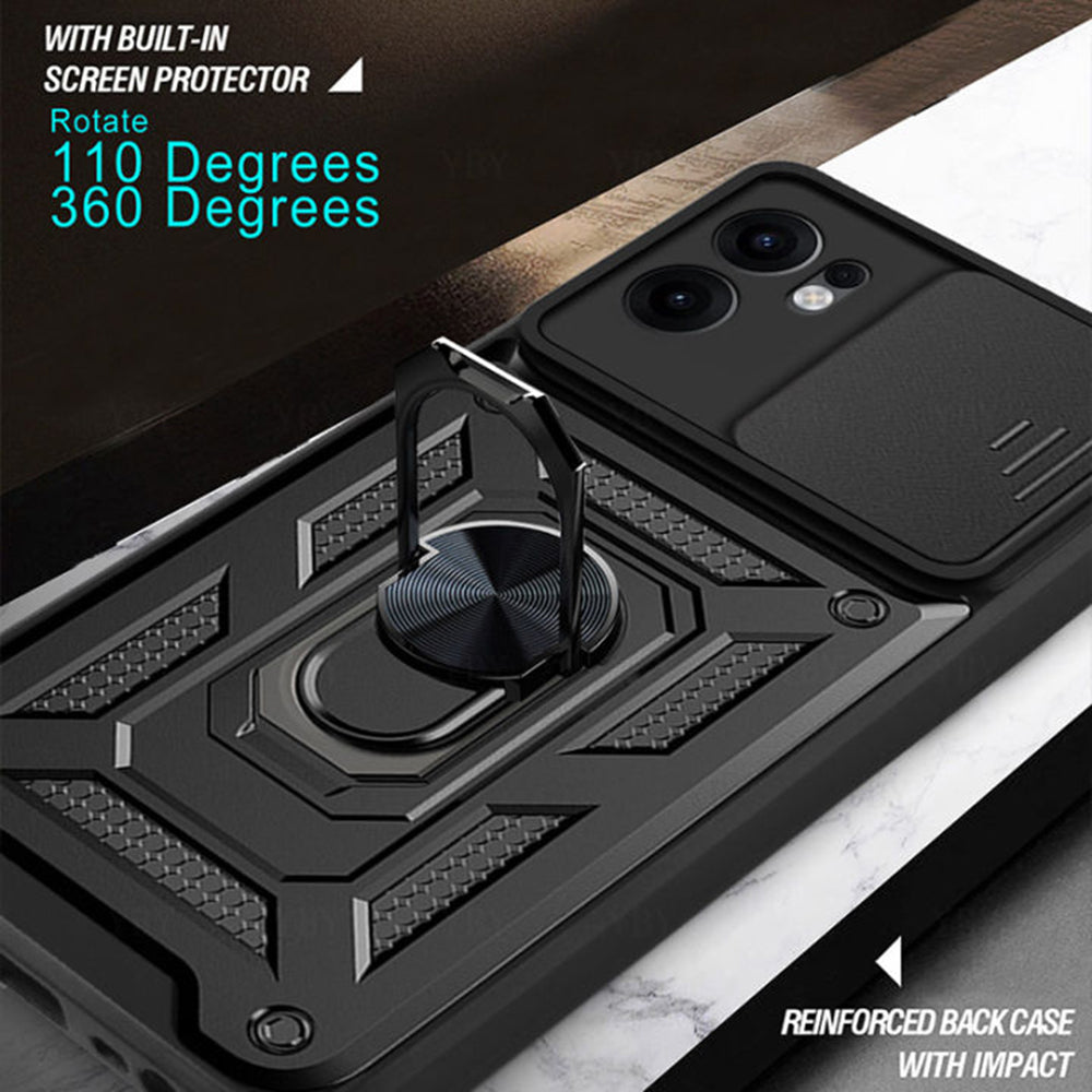 Cover til Oppo Reno13 FS 5G / Reno13 F 4G / Reno13 F, Techsuit, CamShield, Grøn