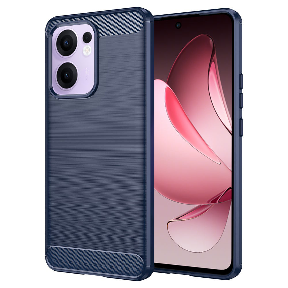 Cover til Oppo Reno13 FS 5G / Reno13 F 4G / Reno13 F, Techsuit, Carbon, Blå