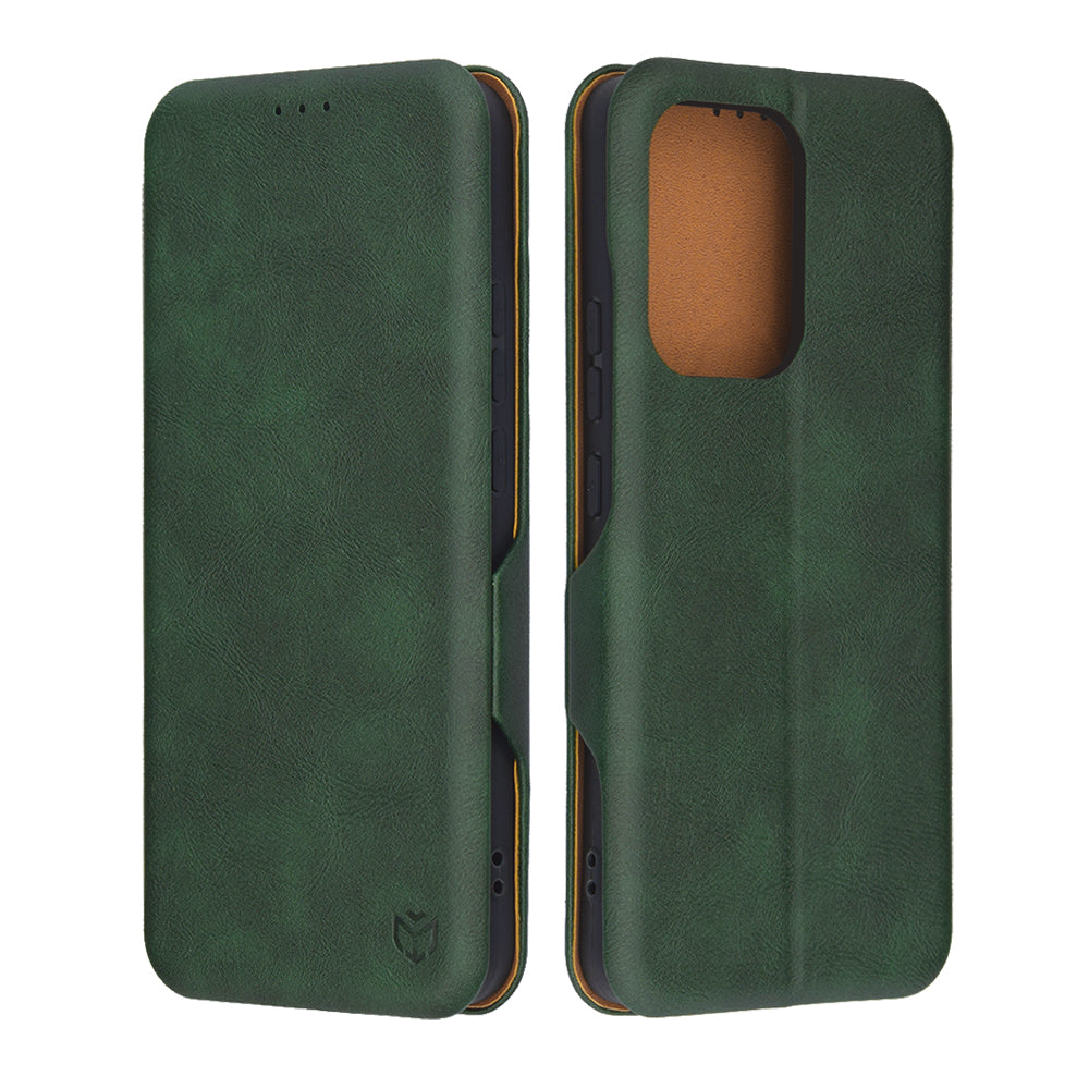 Cover til Oppo Reno13 FS 5G / Reno13 F 4G / Reno13 F, Techsuit, Safe Wallet Plus, Grøn