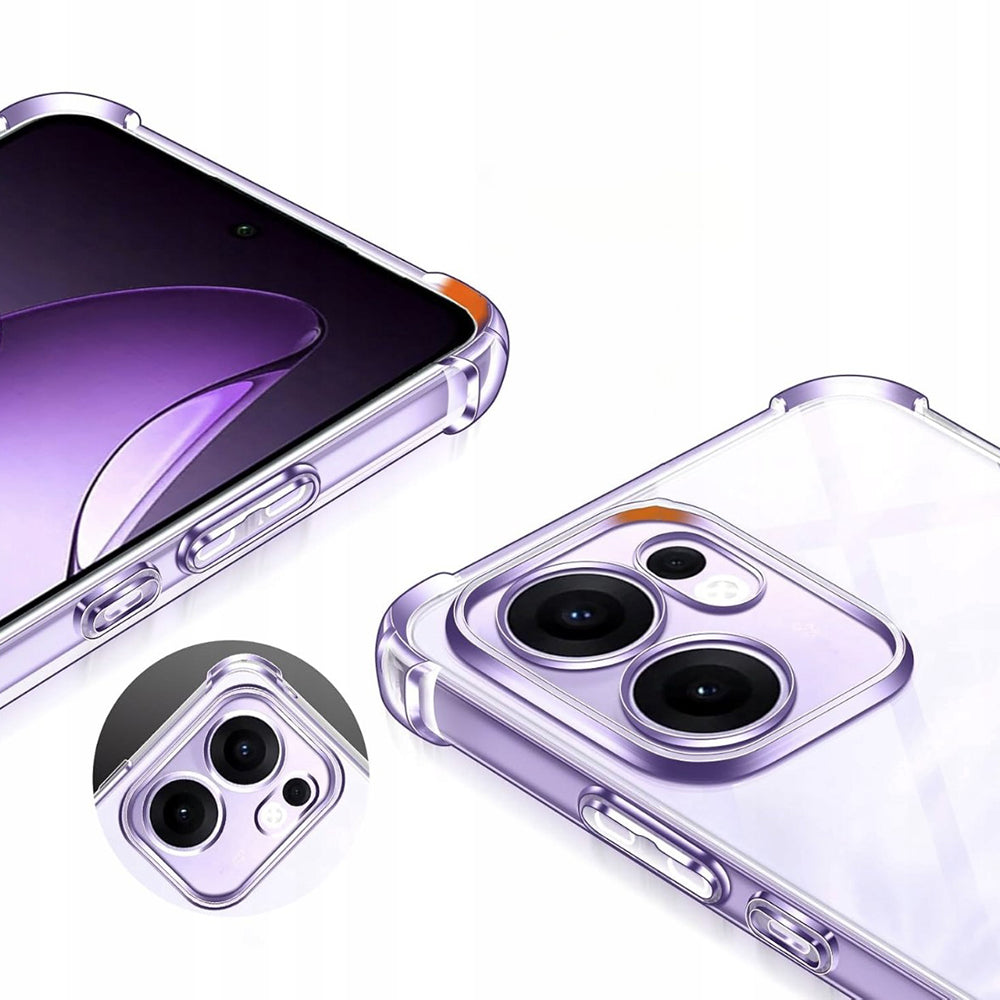 Case for Oppo Reno13 FS 5G / Reno13 F 4G / Reno13 F, Techsuit, Shockproof Clear, Transparent