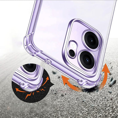 Case for Oppo Reno13 FS 5G / Reno13 F 4G / Reno13 F, Techsuit, Shockproof Clear, Transparent