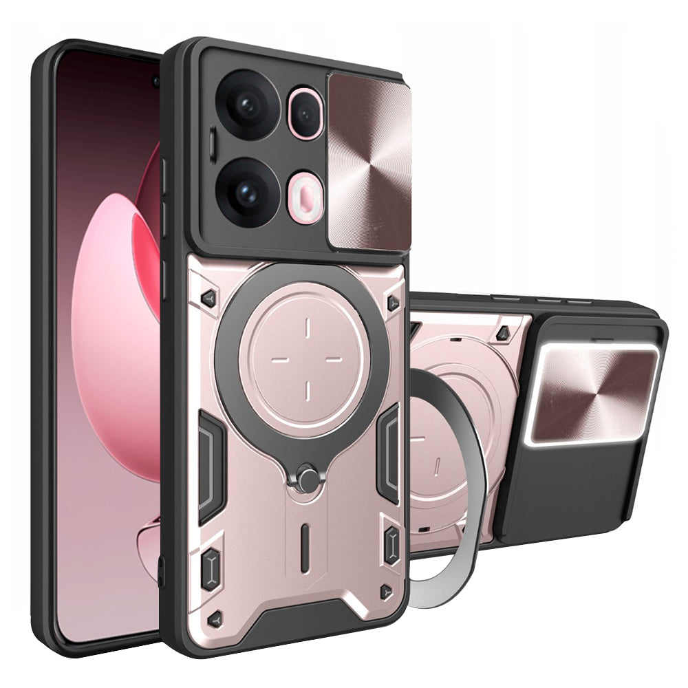 Cover til Oppo Reno13 Pro, Techsuit, CamGuard Pro, Lyserød Guld