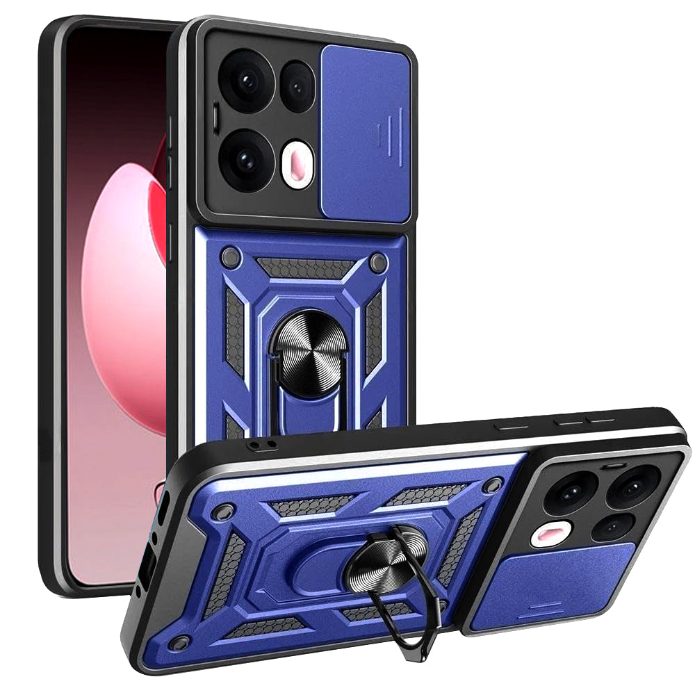 Cover til Oppo Reno13 Pro, Techsuit, CamShield, Blå