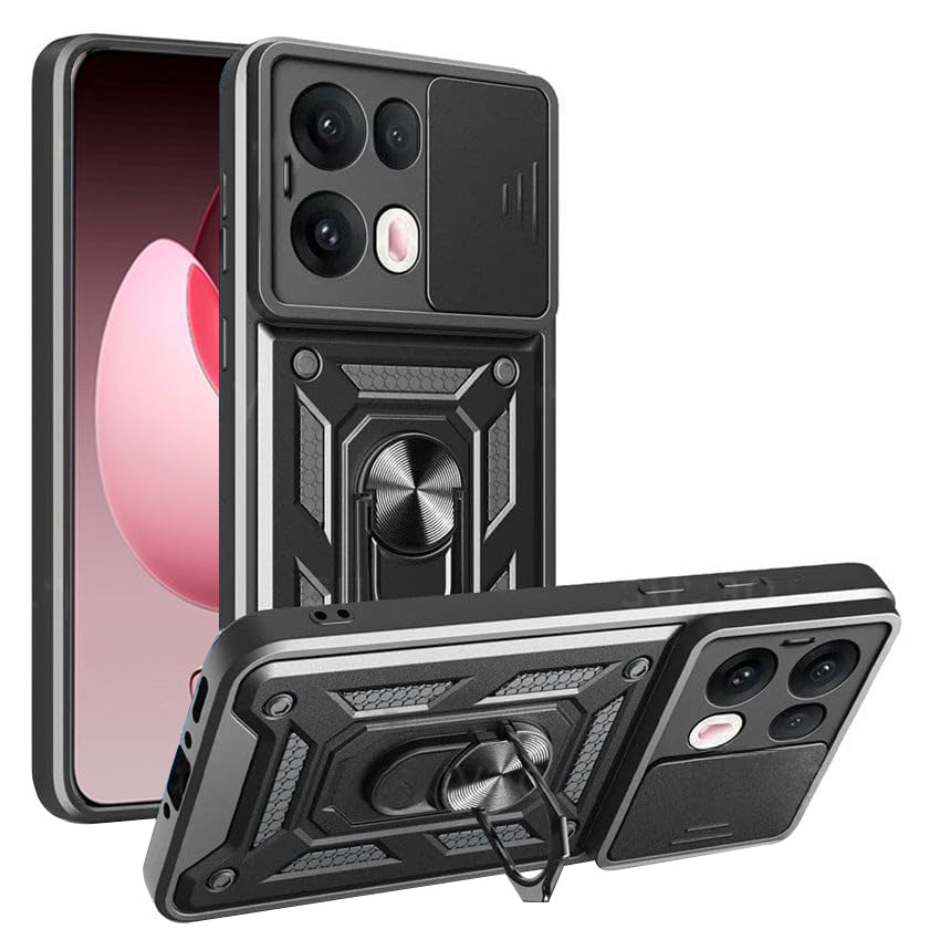 Cover til Oppo Reno13 Pro, Techsuit, CamShield, Sort