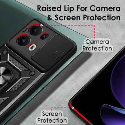 Cover til Oppo Reno13 Pro, Techsuit, CamShield, Sort