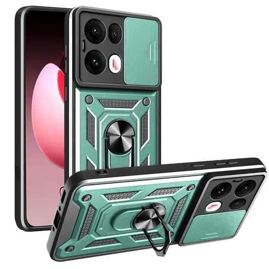 Cover til Oppo Reno13 Pro, Techsuit, CamShield, Grøn