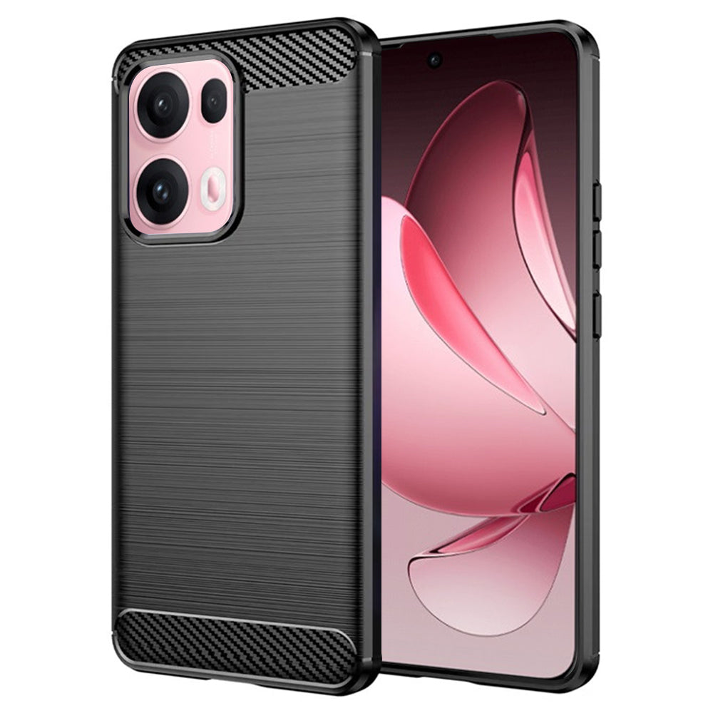 Cover til Oppo Reno13 Pro, Techsuit, Carbon, Sort