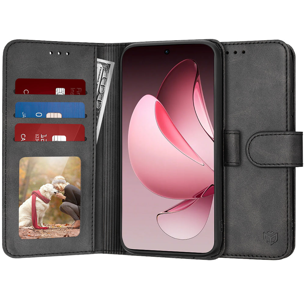 Cover til Oppo Reno13 Pro, Techsuit, Diary Book, Sort