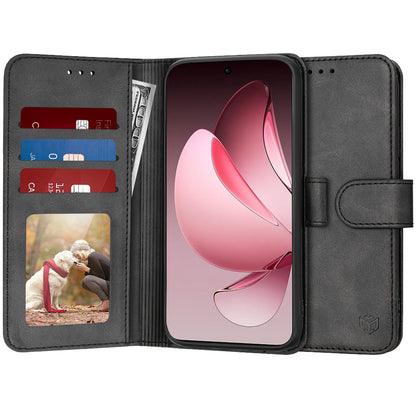 Cover til Oppo Reno13 Pro, Techsuit, Diary Book, Sort
