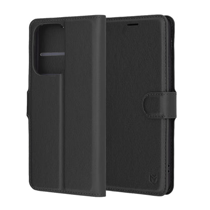 Cover til Oppo Reno13 Pro, Techsuit, Leather Folio, Sort