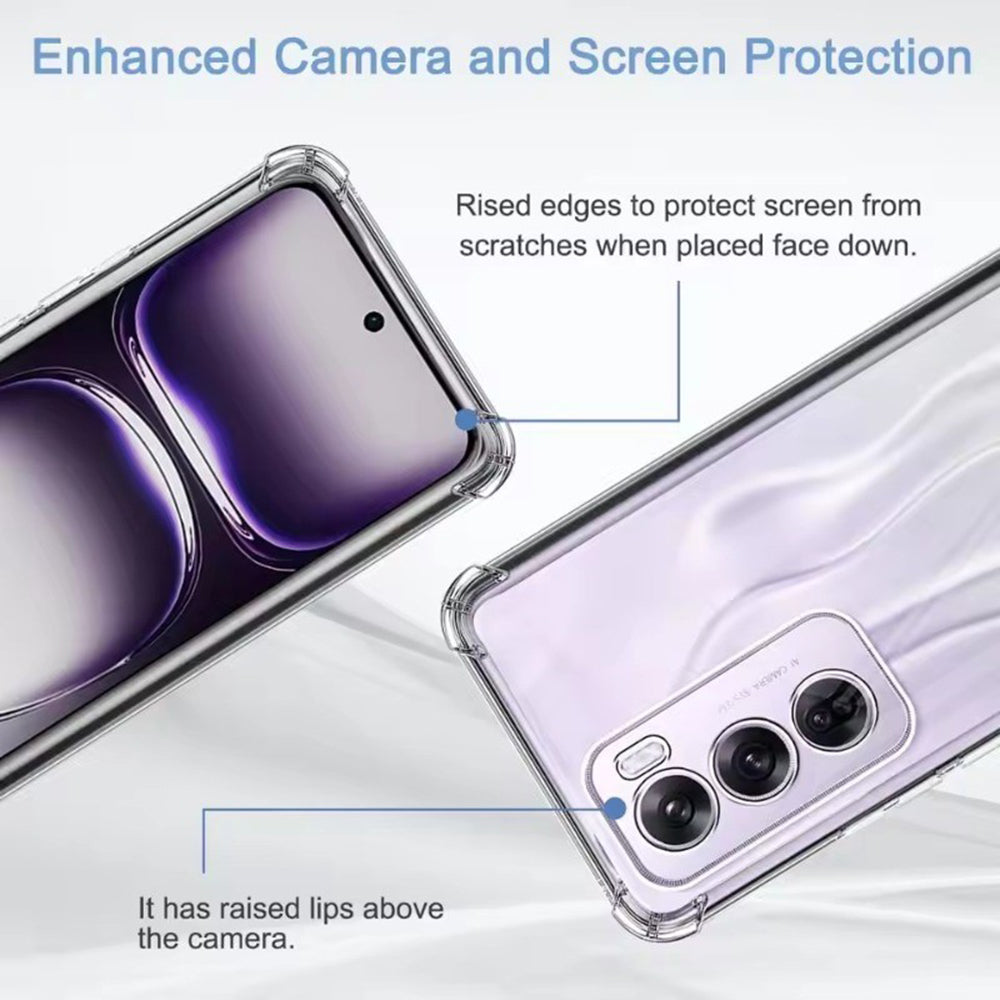 Cover til Oppo Reno13 Pro, Techsuit, Stødabsorberende Klar, Transparent