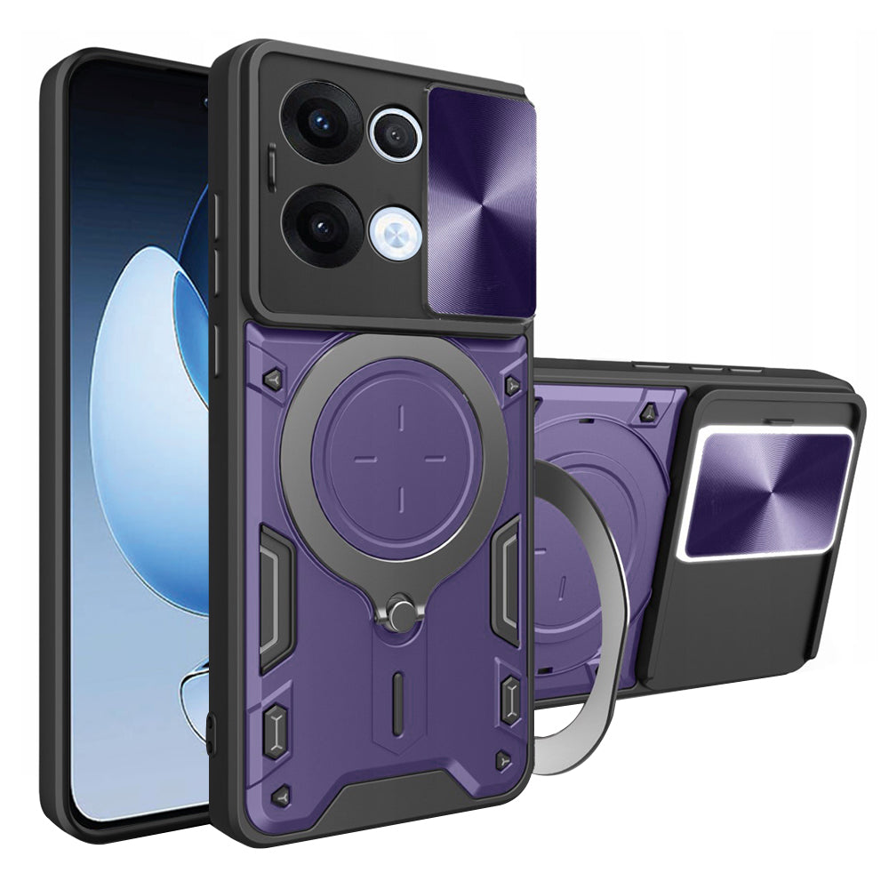 Cover til Oppo Reno13, Techsuit, CamGuard Pro, Lilla