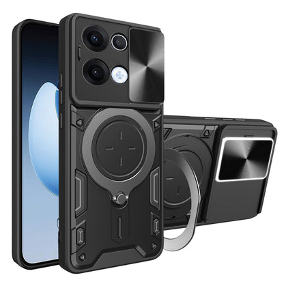Cover til Oppo Reno13, Techsuit, CamGuard Pro, Sort