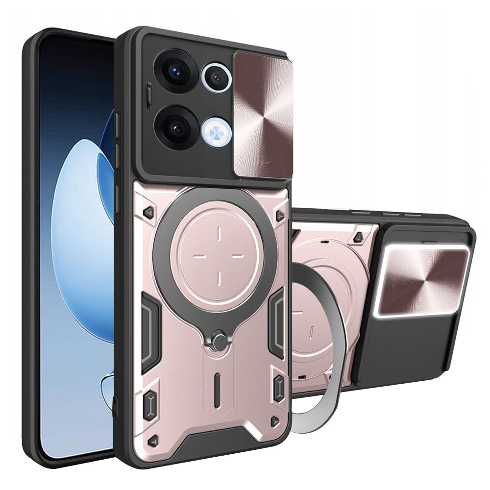 Cover til Oppo Reno13, Techsuit, CamGuard Pro, Lyserød Guld