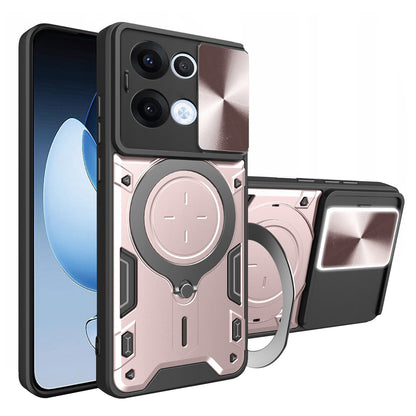 Cover til Oppo Reno13, Techsuit, CamGuard Pro, Lyserød Guld