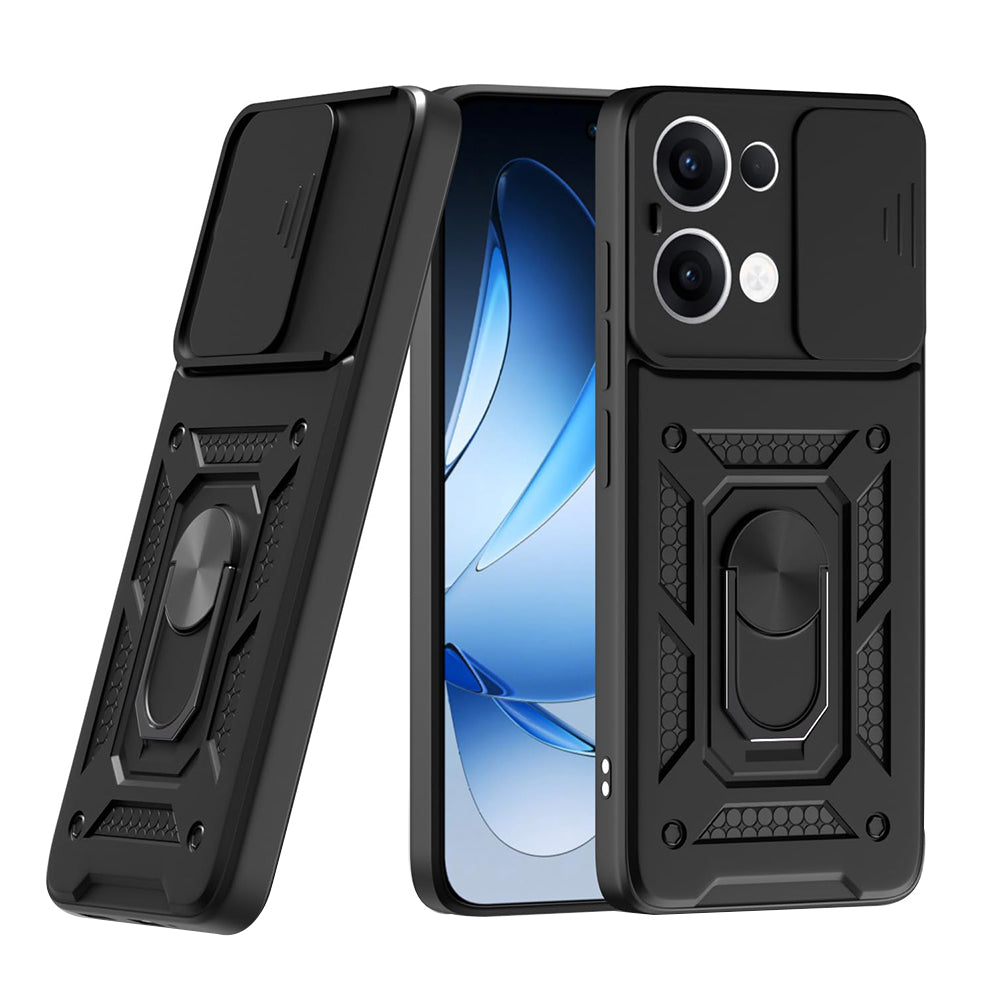 Cover til Oppo Reno13, Techsuit, CamShield, Sort
