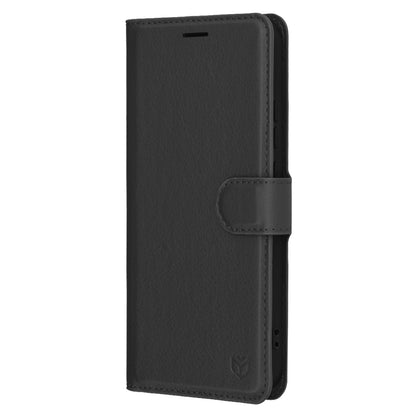 Cover til Oppo Reno13, Techsuit, Leather Folio, Sort