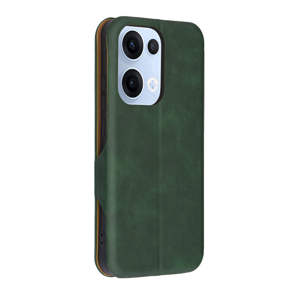 Cover til Oppo Reno13, Techsuit, Safe Wallet Plus, Grøn