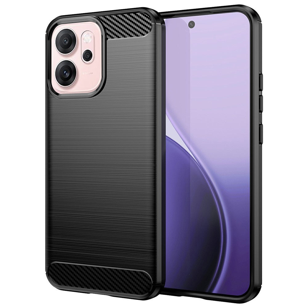 Cover til Oppo Reno14 F, Techsuit, Carbon, Sort
