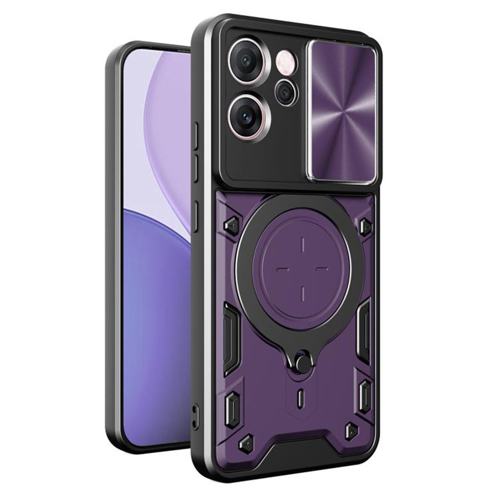 Cover til Oppo Reno14 FS 5G / Reno14 F, Techsuit, CamGuard Pro, Lilla