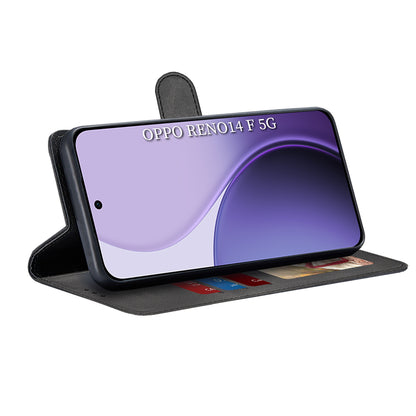 Cover til Oppo Reno14 FS 5G / Reno14 F, Techsuit, Diary Book, Sort