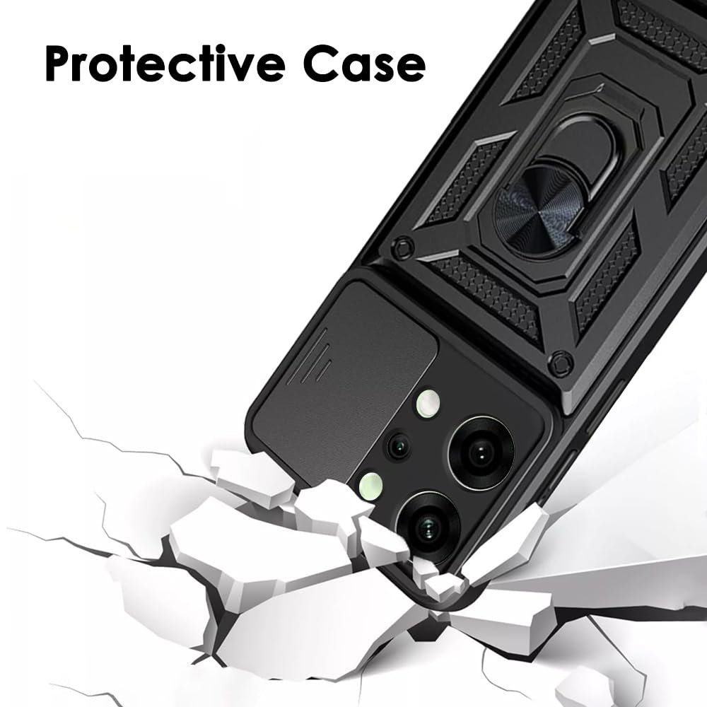 Cover til Oppo Reno14 Pro, Techsuit, CamShield, Sort