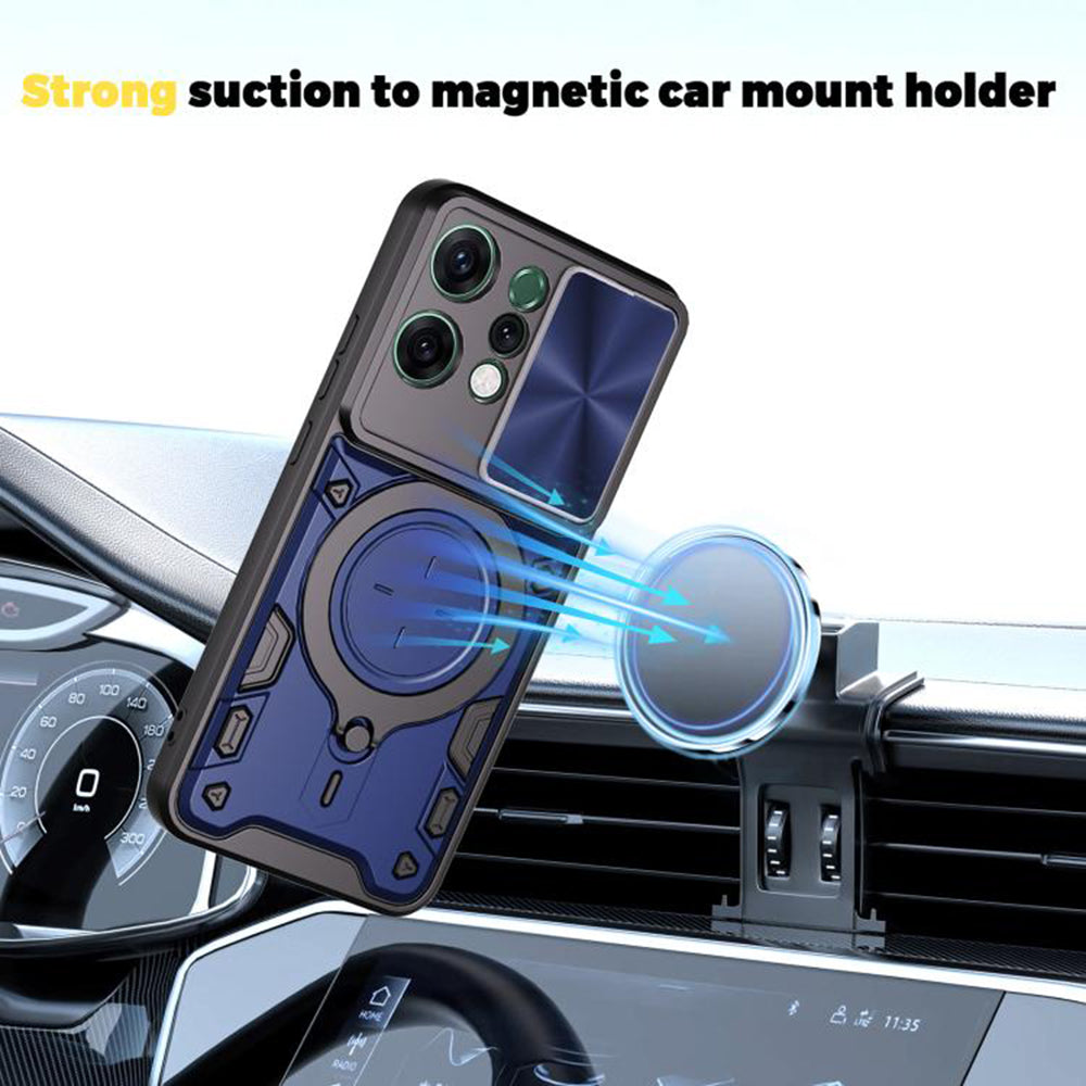 Etui til Oppo Reno14, Techsuit, CamGuard Pro, Rød