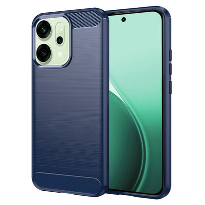 Cover til Oppo Reno14, Techsuit, Carbon, Blå