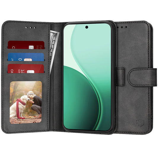 Etui til Oppo Reno14, Techsuit, Diary Book, Sort