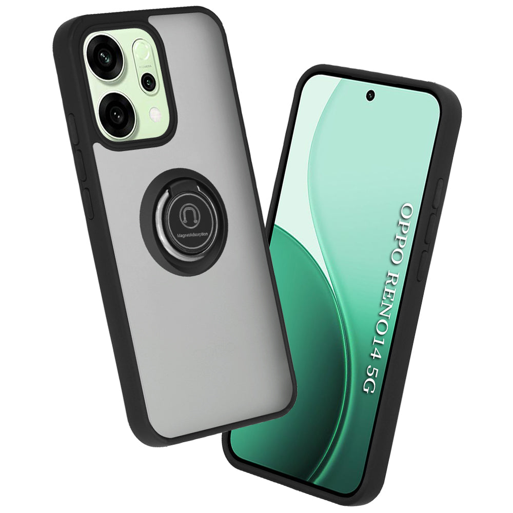 Etui til Oppo Reno14, Techsuit, Glinth, Sort