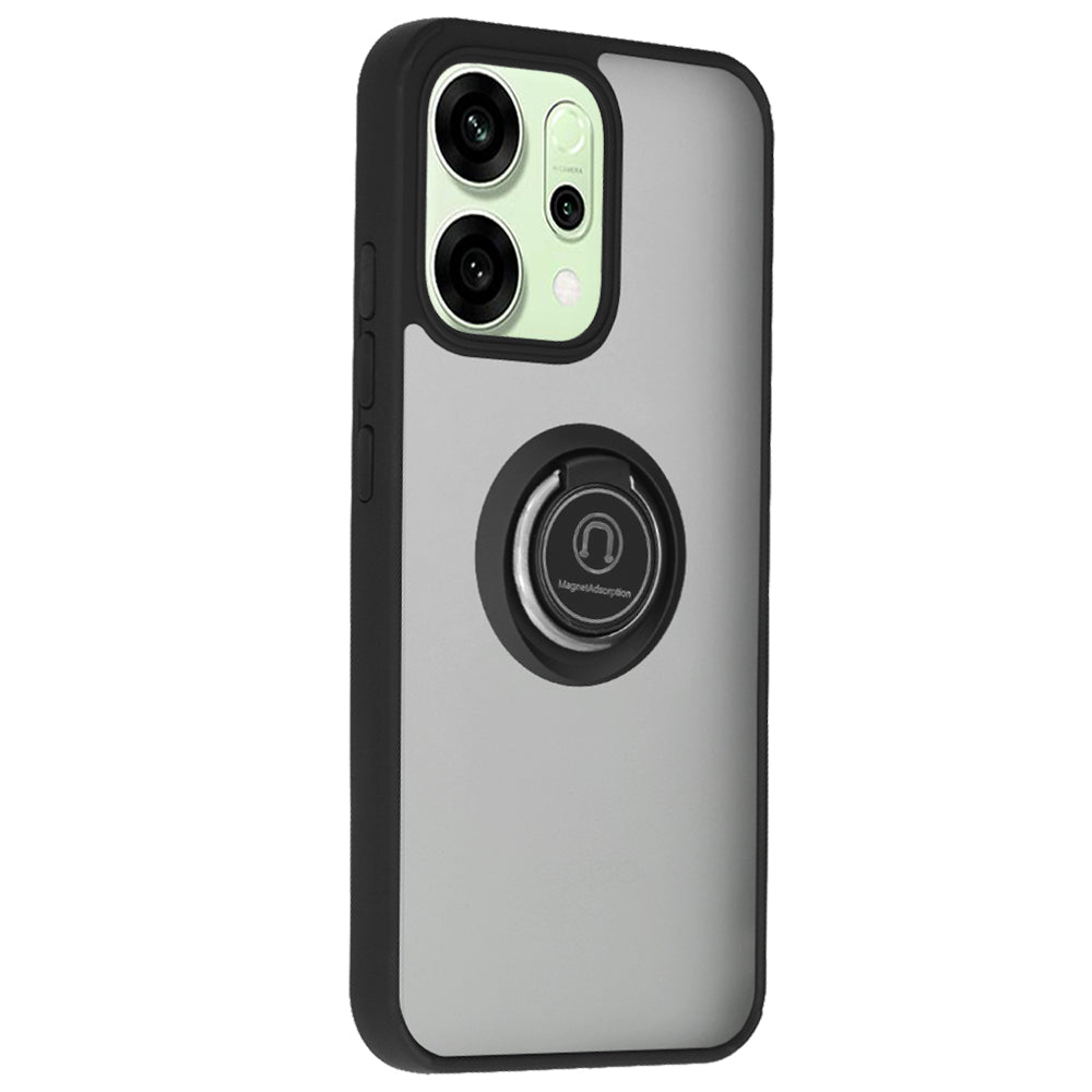 Etui til Oppo Reno14, Techsuit, Glinth, Sort