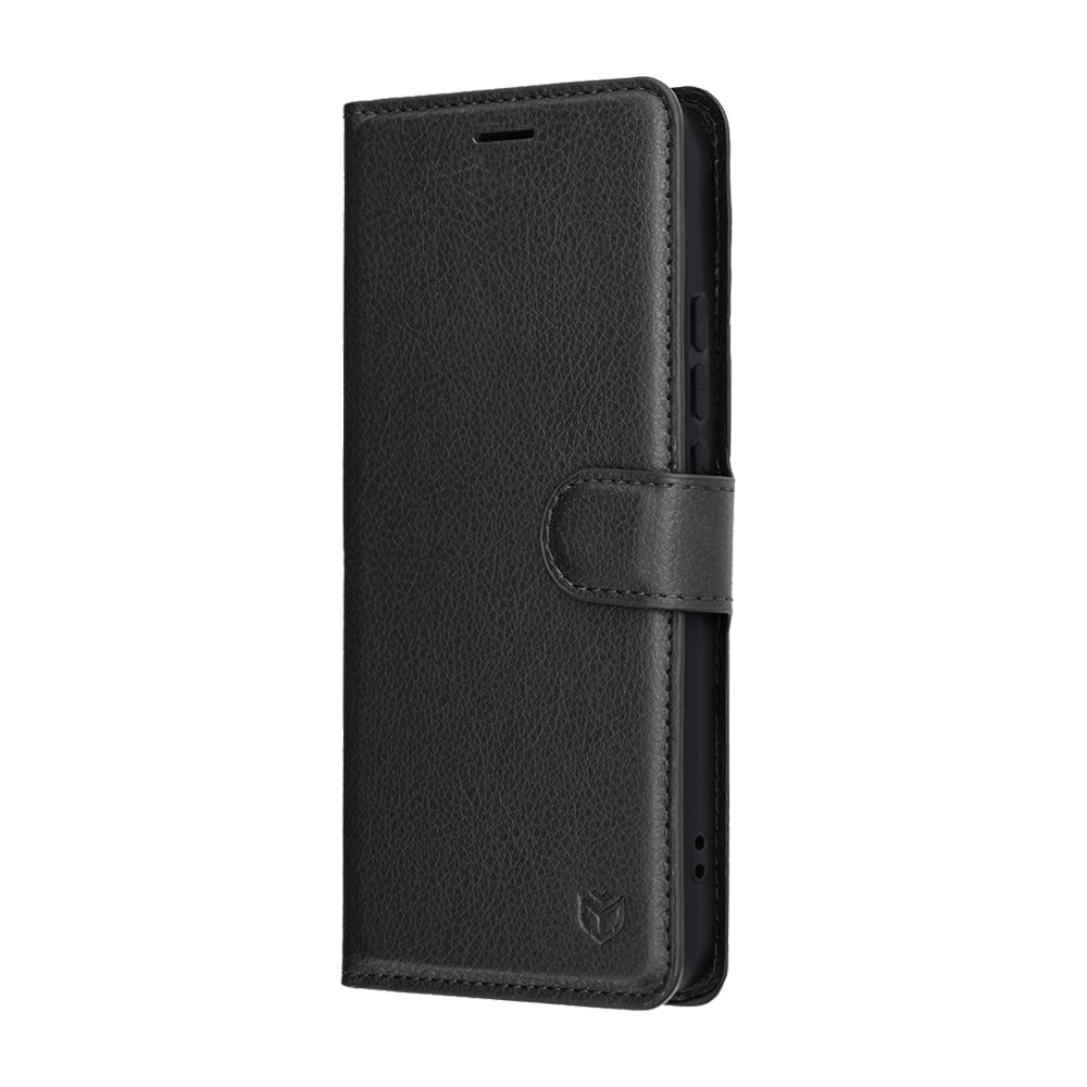 Etui til Oppo Reno14, Techsuit, Leather Folio, Sort