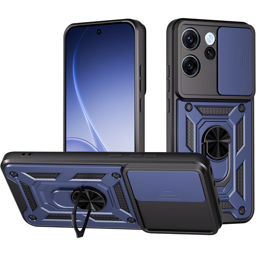 Etui til Oppo Reno15 FS / Reno15 F, Techsuit, CamShield, Blå
