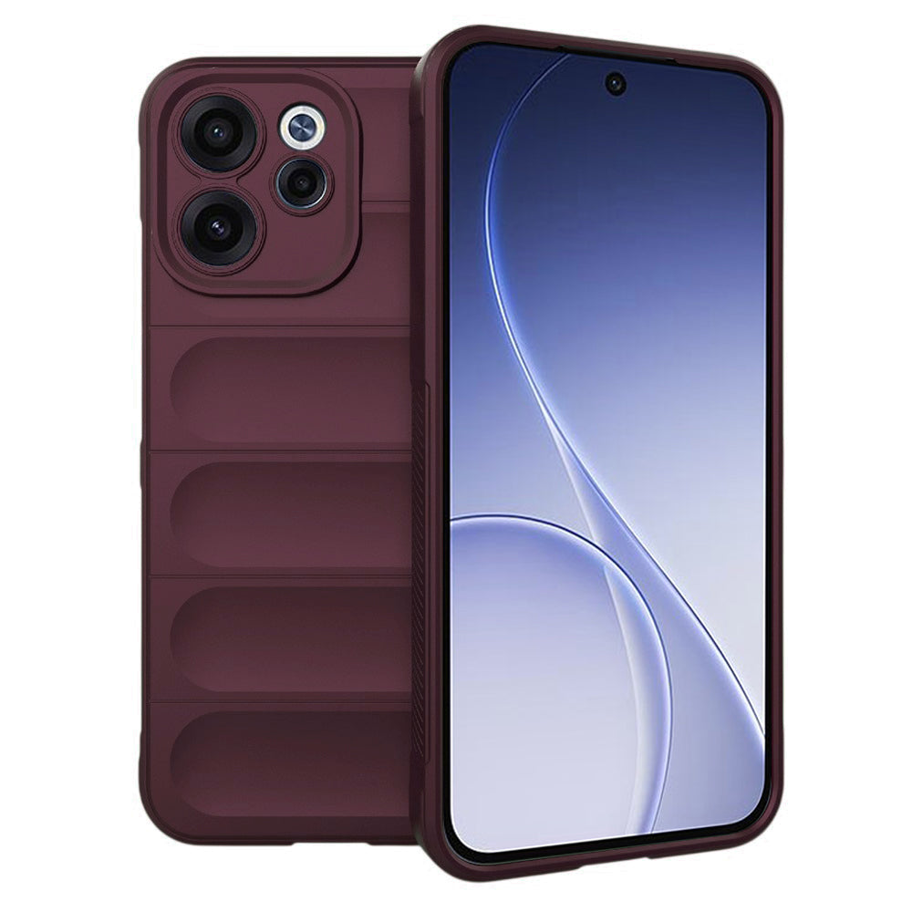 Cover til Oppo Reno15 FS / Reno15 F, Techsuit, Magic Shield, Vinrød