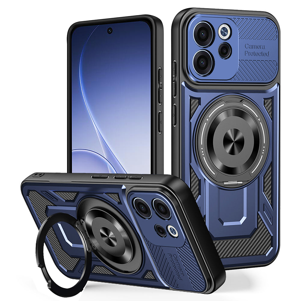 Etui til Oppo Reno15 FS / Reno15 F, Techsuit, RuggedCam, Blå